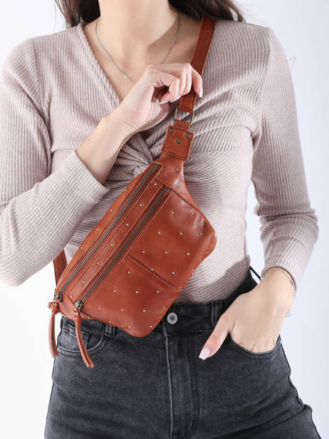 Heuptasje Pieces Bruin naja stud 17153262 ander zicht 1